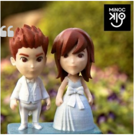 3D-печатные мультяшные фигурки вас самих сделает для вас Minockio 